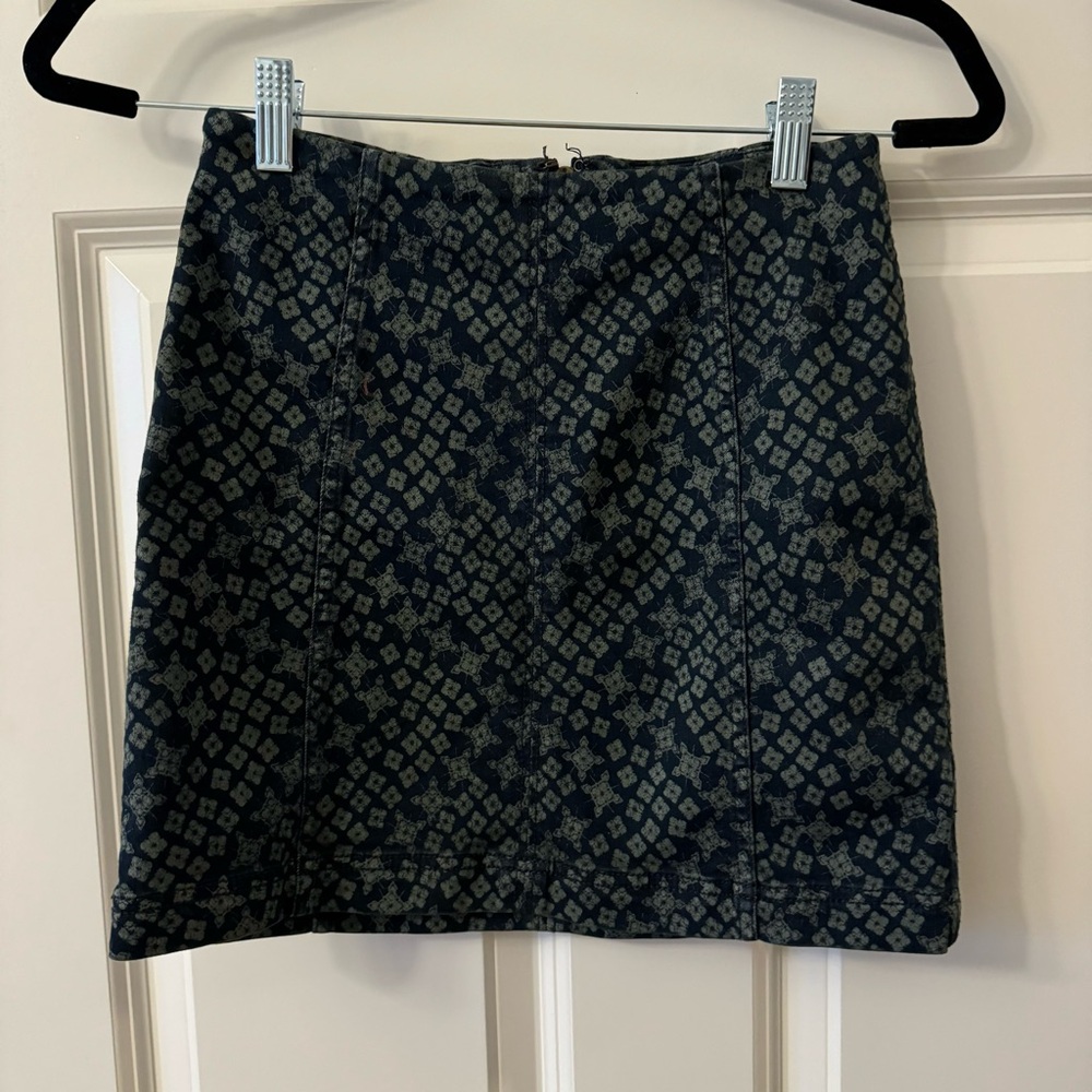 Free People Denim Bodycon Mini Skirt - size 2